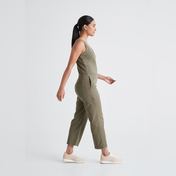 Duer | Live Free Jumpsuit - Olive | - Picture 11 of 11
